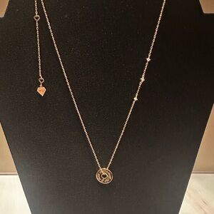 Stunning Gold Necklace with Heart Felt Charms